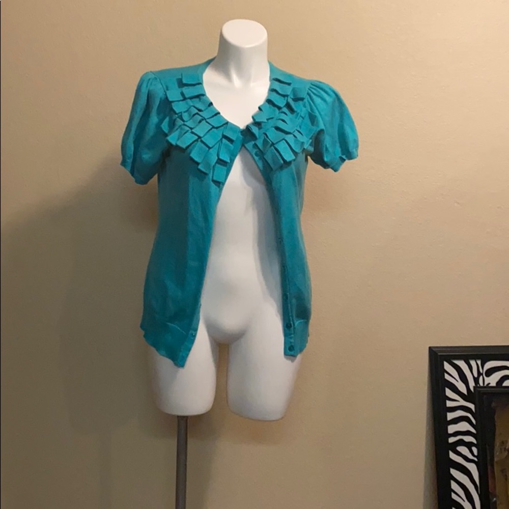 Short sleeve cardigan